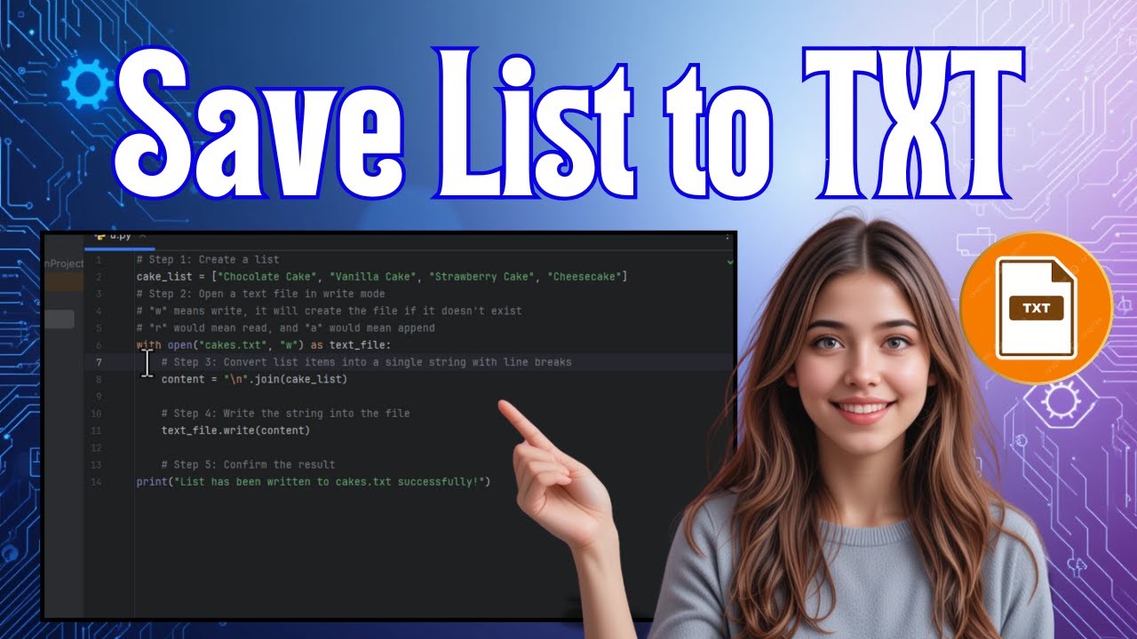 How To Write A List To A TXT File In Python | Step-by-Step Guide (2025)