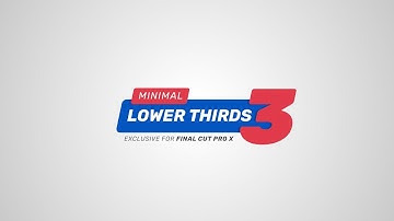 Minimal Lower Thirds 3 for Final Cut Pro X