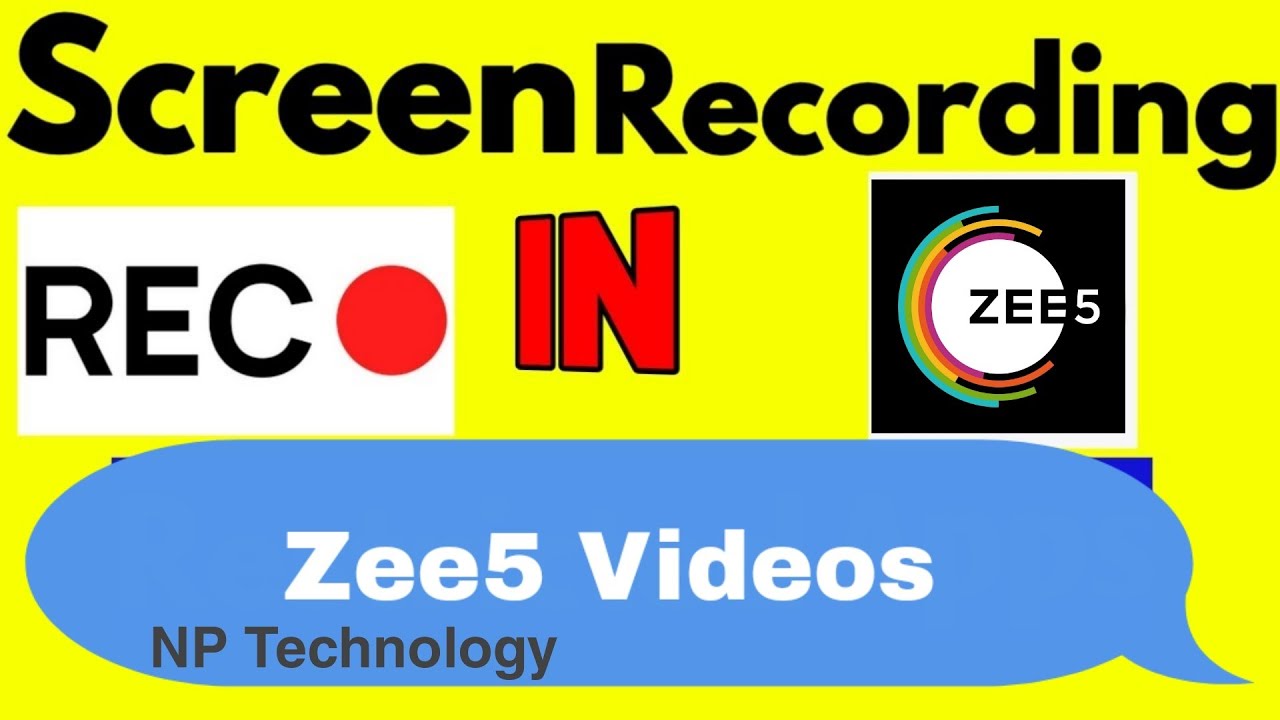 How to Screen Record in Zee5 App Screen shot in Restricted App