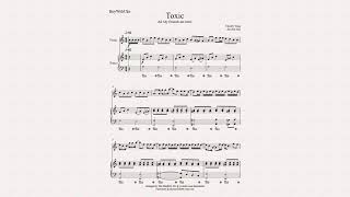 BoyWithUke - TOXIC violin sheet