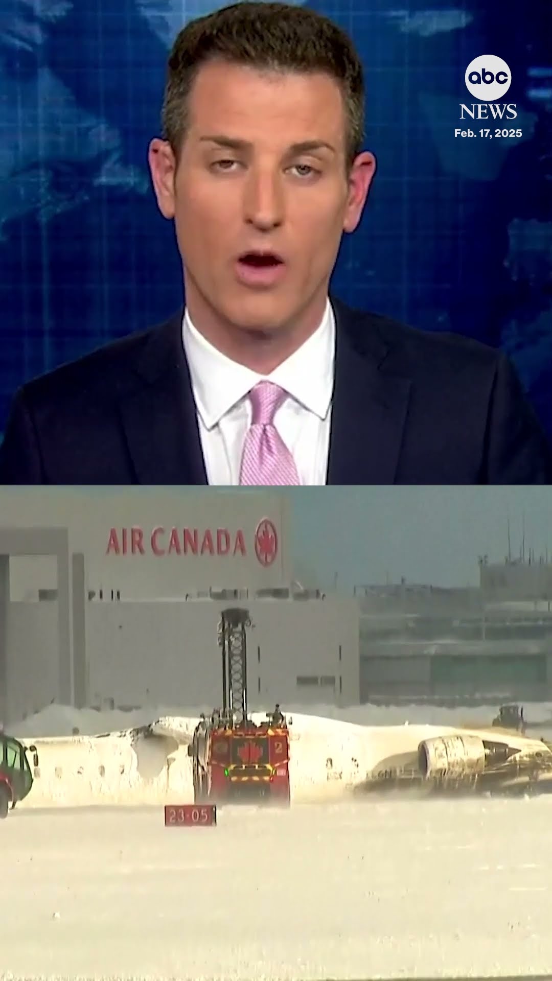 Delta flight crashes at Toronto airport