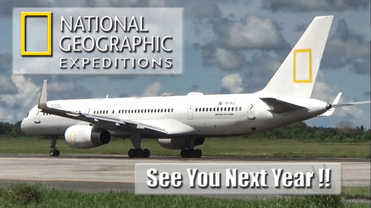 ⁣Plane Spotting @ Sandakan Airport =See You Next Year NatGeo Expeditions + Boeing 757-200=