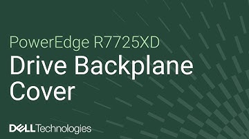 How to replace a drive backplane cover on a PowerEdge R7725XD
