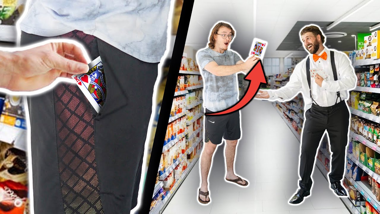 Sneaking a Card into People's Pocket, then Doing a Magic Trick