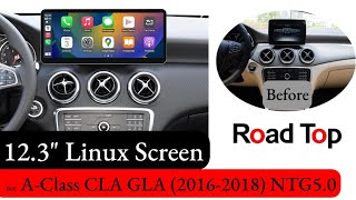 Mercedes Gla Cla A-Cl 2016-2018 Wireless Apple Carplay Android Auto How To Remove Oem Head Unit
