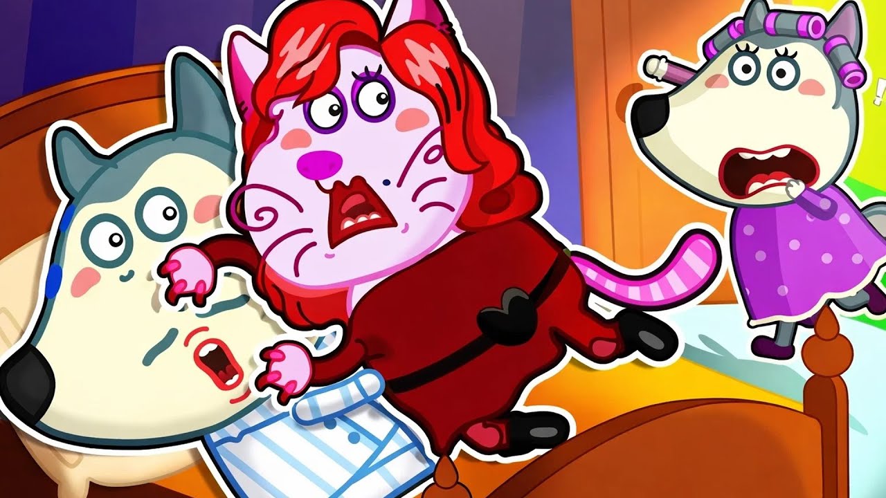 What happened in the bedroom?😮Kitten Betrayed by Thief in Disguise | Wolfoo and Friends