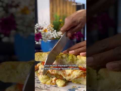 Receita de lanche vegano com focaccia da chef Camila Botelho