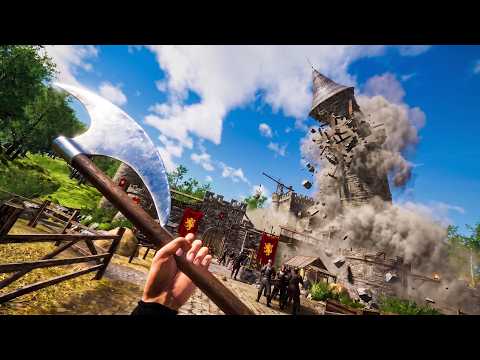 Slaughtering This 1,357 Person Kingdom in VR...