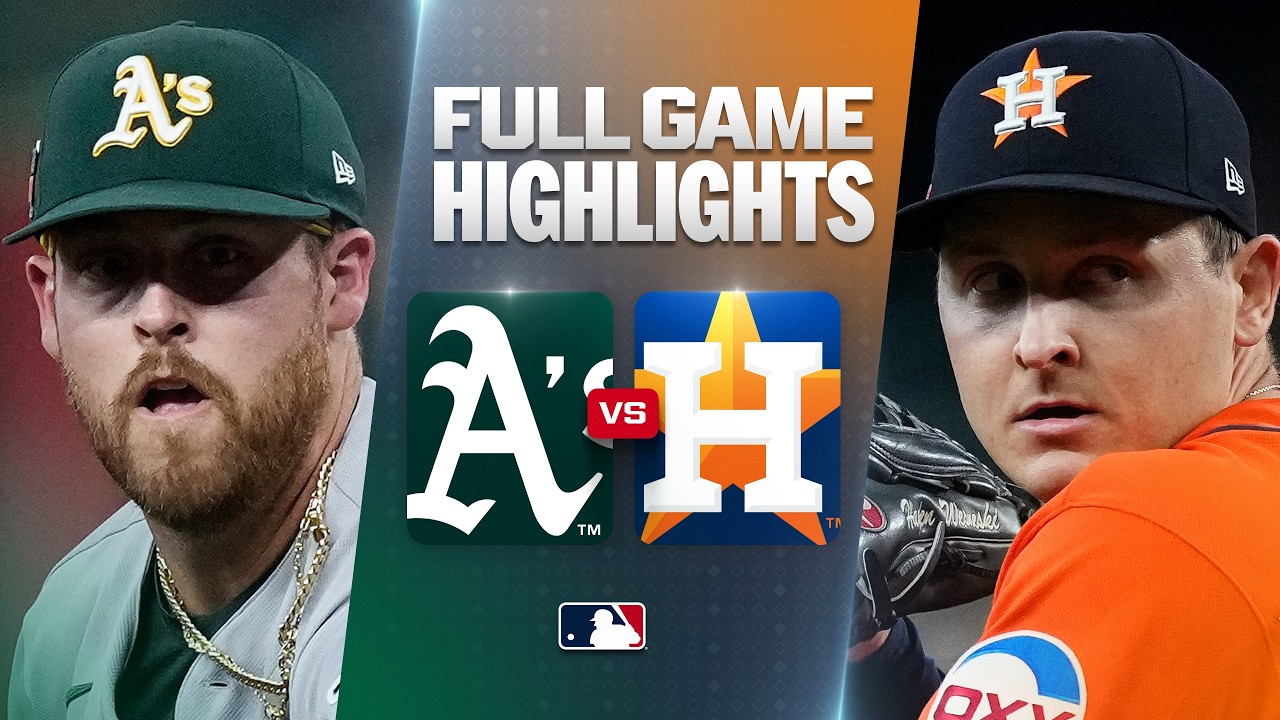 [메이저리그 베이스볼 (MLB)] 애슬레틱스 0 : 4 휴스턴 애스트로스 경기 결과·하이라이트