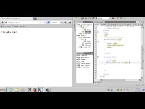 Part 23: Learning Programming (PHP Web Development) with Sammy Hegab - Global Scope Function Example