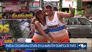 Pareja colombiana estará en la maratón olímpica de París 2024