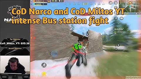 CoD Narco and CoD Miltos YT intense Bus station fight Call of Duty: Mobile