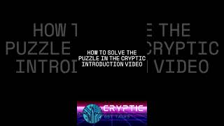 Cryptic Introduction Solved