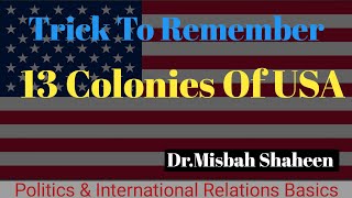 US Colonies ||  13 American Colonies || How to remember  13 Colonies of USA