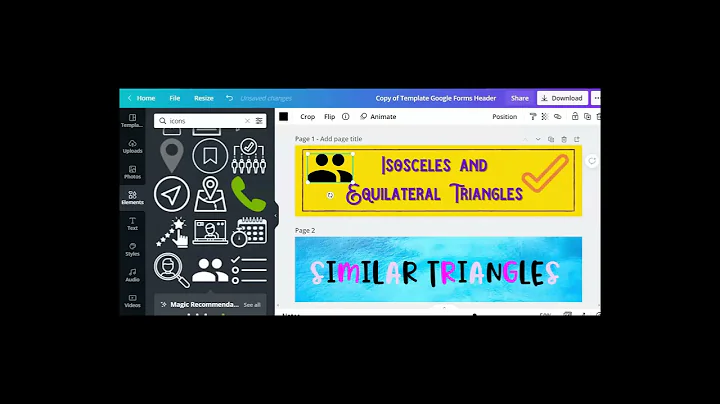 Creating Google Forms Headers Using Canva