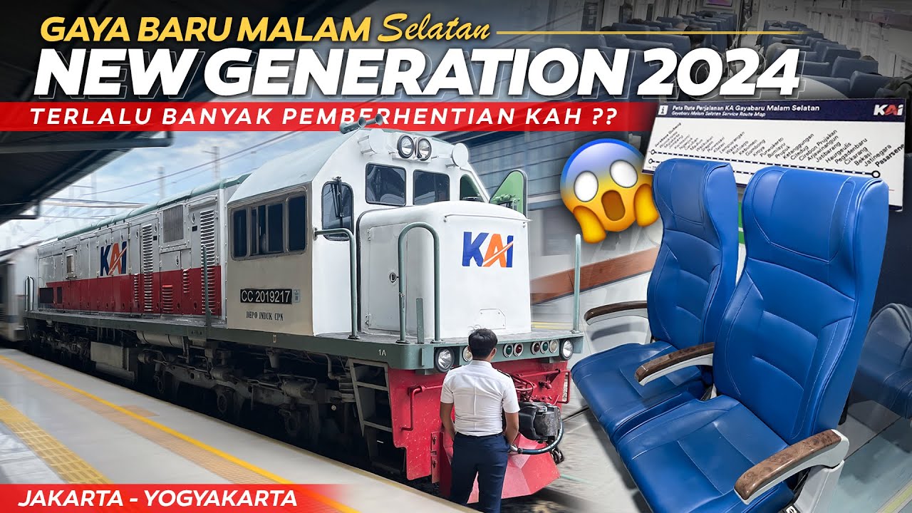 TERLALU BANYAK PEMBERHENTIANNYA KAH?? Trip Naik KA Gaya Baru Malam ...