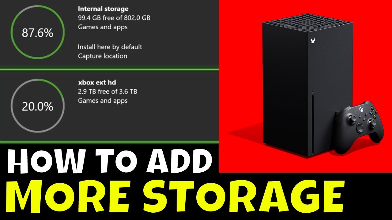 How to Get More Storage Xbox Series X  