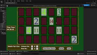 Unreal Engine 5 - Matching Pair Game Template