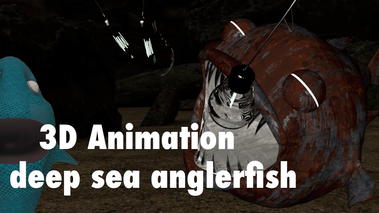 anglerfish 3D animation & sound design - YouTube