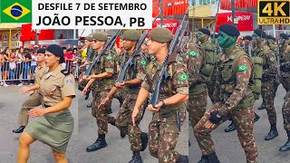Military Parade Brazil's Independence Day  João Pessoa, PB, Brazil [4K] 07.09.2023