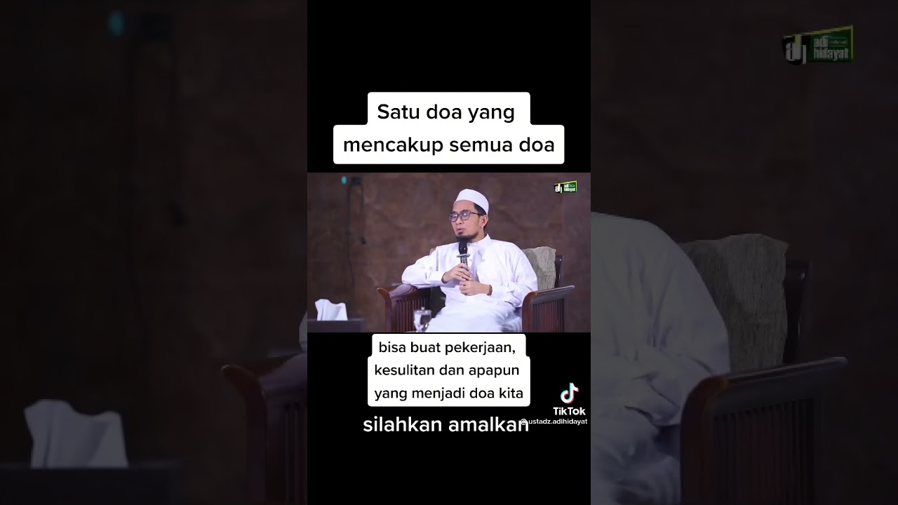 Menurut Ustadz Adi Hidayat Dawamkan Doa Nabi Yunus As - YouTube