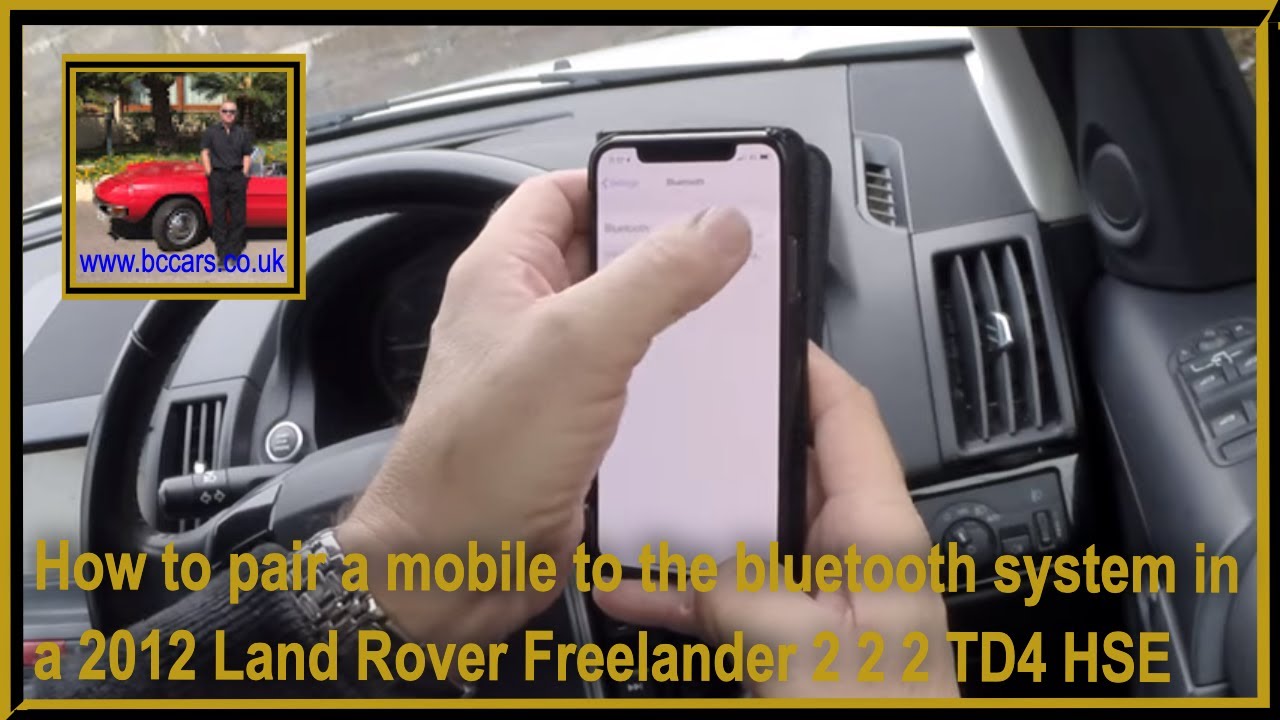 How to pair a mobile to the bluetooth system in a 2012