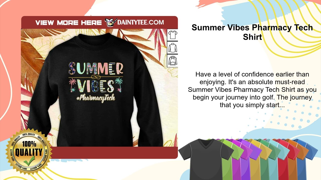 Summer Vibes Pharmacy Tech Shirt