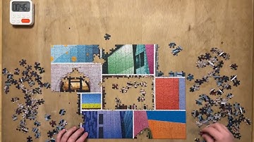 Puzzle with me: EJJ#100 | "Architecture" by speedpuzzle.eu (500 pieces) | 4K | #eurojigsawjam #ejj