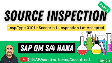 Source Inspection Process PART 1 | SAP QM & MM  | Inspection Lot Accepted