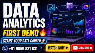 Data Analytics Training In Hyderabad | First Demo | 6th May 2026 | Vinay Tech | +91 9859 831 831
