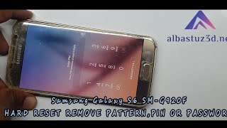 Samsung Galaxy S6 SM G920F Hard Reset Remove Pattern,Pin Or Password