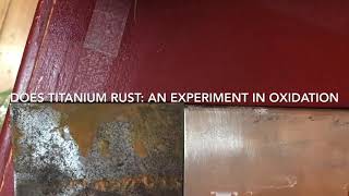 does titanium rust
