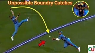 Impossible Catches On Boundary In Cricket History || Top Catches on boundary || Best Catches in Cric