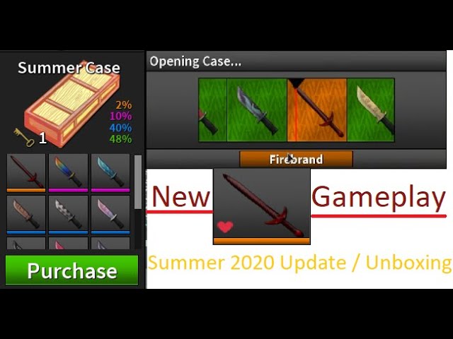 Roblox Assassin Summer 2020 Unboxing Got The New Exotic New Firebrand Gameplay Youtube - assassin sigma removed summer event roblox