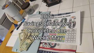 2026 Savings Challenges! Completed 1 Week 2 May! $72