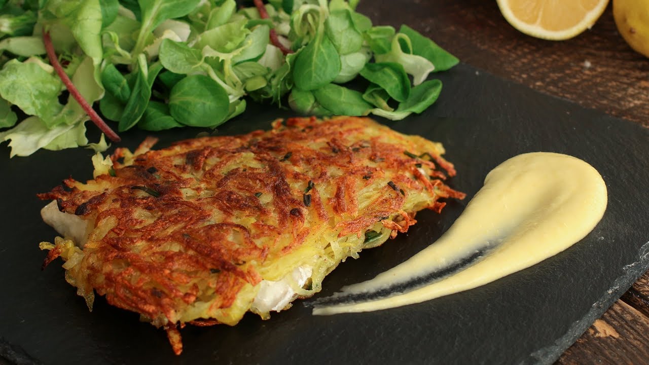 Potato Crusted Sea Bass with Lemon Sauce | Home Cooking Adventure