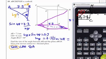 Edexcel June 2018 - Paper 2 - Higher Q18 - GCSE Maths