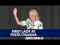 First lady jill biden helps kick off festa italiana  fox6 news milwaukee