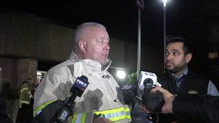 Edison Officials Speak to Press After Fire at Senior Building  - 12/3/2024