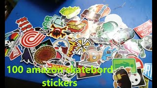 100 skateboard stickers 100 pack from amazon