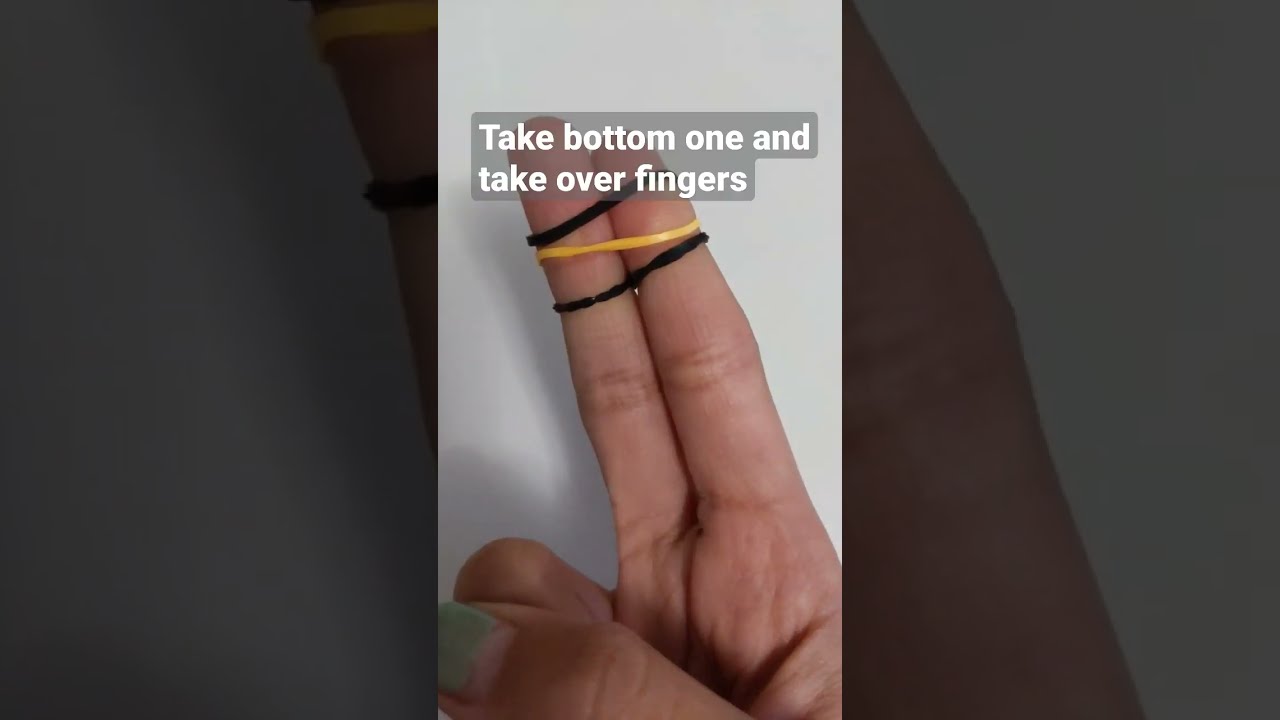 Y2mate Is How To Make A Loom Bracelet On Two Fingers If Too Fast Check Comments Loomband Rainbo