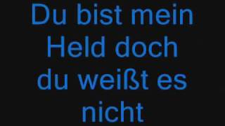 Video thumbnail of "Du bist mein Held - Endlich samstag [ Songtext ]"