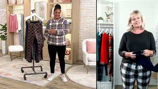 Cuddl Duds Double Plush Velour Leggings on QVC