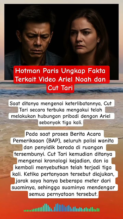 Hotman Paris Ungkap Fakta Terkait Video Ariel Noah dan Cut Tari #shorts #shortvideo