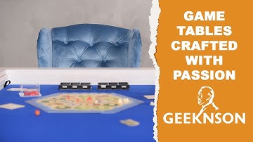 Making a gaming table. Production footage from Geeknson.