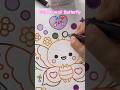 Kawaii Butterfly coloring 🦋 Cute Marker art ❤️