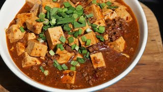 Mapo tofu au bœuf :  Tofu épicé de la grande mère