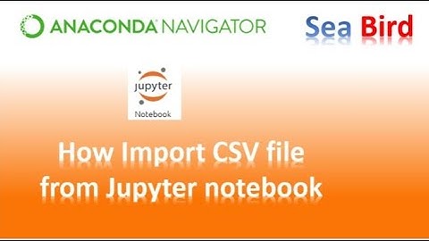 How import Excel file to Jupyter notebook