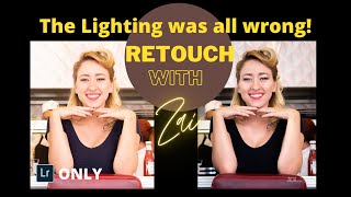 The lighting was all wrong| Retouching using only Lightroom
