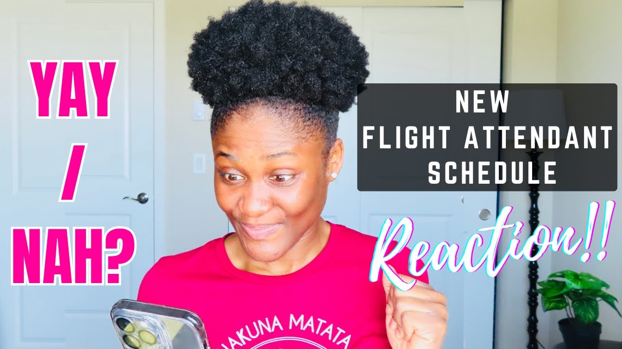 REACTING to my FIRST Flight Attendant SCHEDULE | 2023 New Flight Attendant | Flight Attendant Life